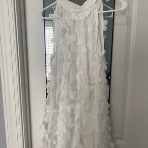 Mini white floral dress